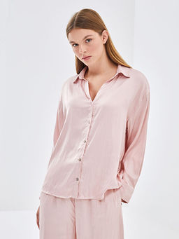 Oversize Saten Kad?n G?mlek