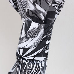 Шторы для кухни с подхватами Этель Palm leaves, 149×180 см, комплект - 2 шт.