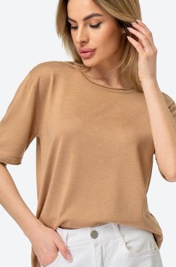 Женская футболка из вязаного трикотажа Happy Fox