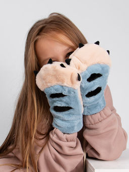 Варежки детские меховые Kim Lin