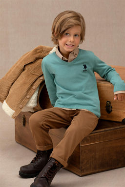 U. S. Polo Assn Брюки из парусины светло-коричневого цвета для мальчика - U.s. polo assn фото 5