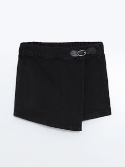 Beli Lastikli K?z ?ocuk Jean ?ort Etek