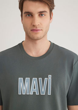 Mavi Logo Bask?l? Yesil Tisort  фото 5