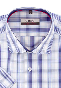 Сорочка мужская короткий рукав GREG Gb125/101/623/Z/1