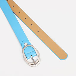 Ремень женский, ширина 2,4 см, винт, пряжка металл, цвет голубой - Simaland фото 2