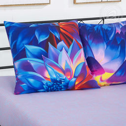 Постельное белье Сияние (поплин DE LUXE) Евро/Пододеяльник: 1 шт. - 215*200; Простыня: 1 шт. - 215*240; Наволочка: 2 шт. - 70*70; DE LUXE - Артпостель фото 2