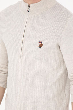 Мужской базовый трикотажный кардиган Stone Melange Неожиданная скидка в корзине - U.s. polo assn фото 7