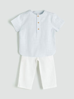 Basic Erkek Bebek G?mlek ve ?ort 2li