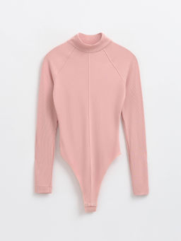 CONTE LBD 2380 Боди с центральным швом из фактурного полотна с вискозой pink clay