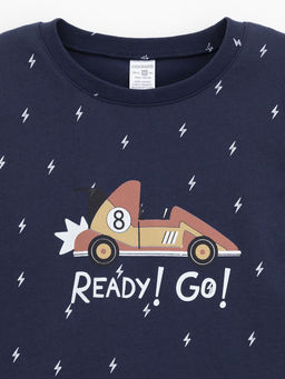 К 1637/синий 1410 Н032 пижама дет