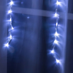 Гирлянда Водопад 2?1.5 м, IP20, прозрачная нить, 400 LED, свечение белое, 8 режимов, 220 В - Luazon lighting фото 3
