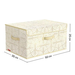 VAL LS-BOX-DDM Короб стеллажный с откидной стенкой, с крышкой, 50*35*25 см, LINE SUN, шт