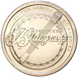 1 доллар 2022 года США P Американские инновации  Блюграсс