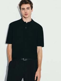 Джемпер поло текстурной вязки / Zarina