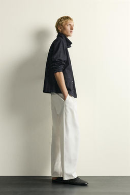 SOBRECAMISA DENIM RELAXED FIT / ?ndigo - Zara фото 4