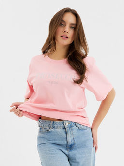 Футболка женская KAFTAN: Prosecco, розовая, размер 44-46