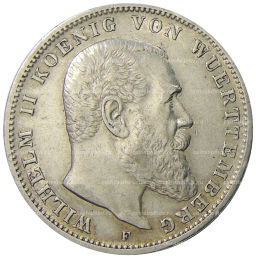 3 марки 1909 года F Германия (Вюртемберг)