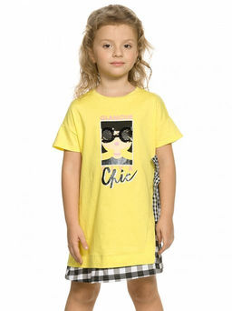 PELICAN, платье для девочек, Желтый