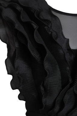 TRENDYOLMILLA Siyah Tul Detayl? F?rf?rl? Orme Body TPRSS25BD00010  фото 10