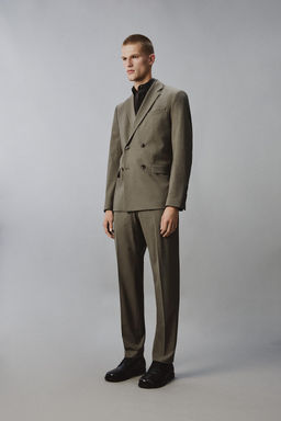 BLAZER CRUZADA TRAJE / Verde