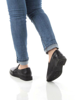 03-DCO100-1P BLACK Лоферы женские (натуральная кожа) - Фабричный китай фото 3