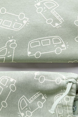 Conjunto estampado de 2 piezas en tejido sudadera
