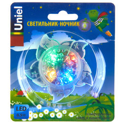 DTL-308-Цветок/RGB/4LED/0,5W Светильник-ночник. Выключатель на корпусе. Блистер - Volpe фото 4