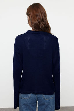 Kahverengi Genis Kal?p Yumusak Dokulu Triko Kazak TWOAW25KZ00295 - Trendyolmilla фото 14