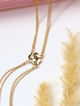 Кулоны парные на цепочке «Неразлучники. 4 сердца», L=55 см, набор 2 шт. на магните, цвет золото