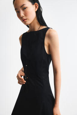 Vestido cut-out de sarga - H&m фото 7