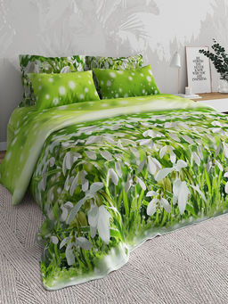 Постельное белье бязь премиум - Подснежники 1.5 сп. (нав.70х70)