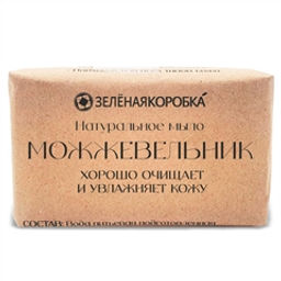 Крымский можжевельник. Натуральное мыло - Зеленая коробка фото 2