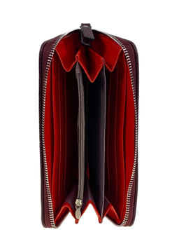 Женское портмоне из искусственной кожи, цвет бордовый - Greta фото 2