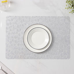 Набор салфеток сервировочных на стол Доляна Фейерверк, 4 шт, 3045 см, цвет серебро  фото 4