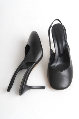 Trendyol Shoes Siyah Yuvarlak Burun Arkas? Ac?k Kad?n Ince Topuklu Ayakkab? TAKSS25TO00033 - Trendyolmilla фото 6