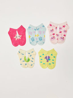 Desenli K?z ?ocuk Patik ?orap 5li - Waikiki фото 3