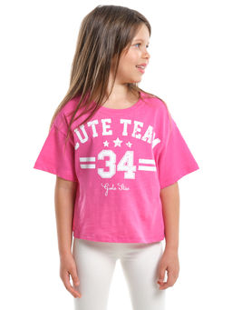 Футболка с принтом UD 7906 персик - Mini maxi фото 4