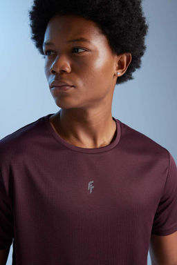 DeFactoFit Спортивная футболка узкого кроя с круглым вырезом и короткими рукавами с принтом  фото 3