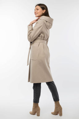 Пальто женское демисезонное (пояс) - El podio фото 4