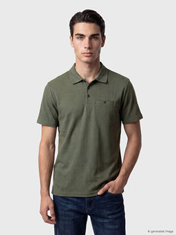 Polo Yaka Dokulu Erkek Ti??rt