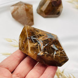 Кристалл из Рутиловго кварца Волосатик - Радуга самоцветов фото 3