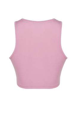 Pembe Crop Orme Aksesuarl? Bluz TPRSS23BZ00082 - Trendyolmilla фото 8