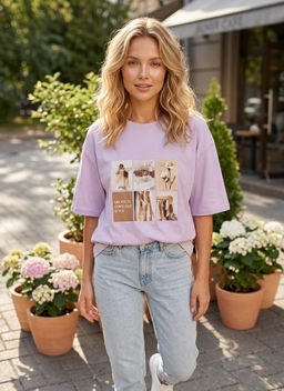 K13332 Футболка (плотный хлопок) ЛАВАНДА