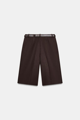 LONG BERMUDA SHORTS WITH BELT - Zara фото 12