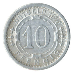 Монета 10 пфеннигов 1920 года Германия  Нотгельд (Виттен)