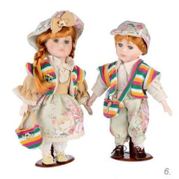 Сувенир коллекционный Мальчик и Девочка 2 штуки набор 31 см / 1213 /уп 24/ - Галеонтрейд фото 7