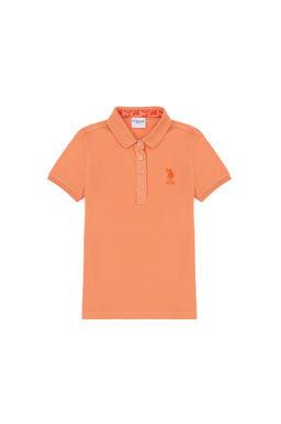 U. S. Polo Assn / Базовая футболка Salmon для девочек - U.s. polo assn фото 4