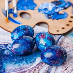 Набор для украшения яиц с жидкими красителями Космическое сияние на пасху, 11?16 см