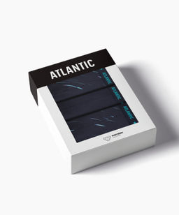ATLANTIC 3MP-207 Трусы спорт Light - набор 3 шт. темно-синий фото 7