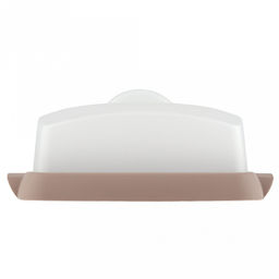 Масленка пластмассовая Таира 17х12х7см, прозрачная крышка, мокко (Россия) - Домашняя мода фото 4